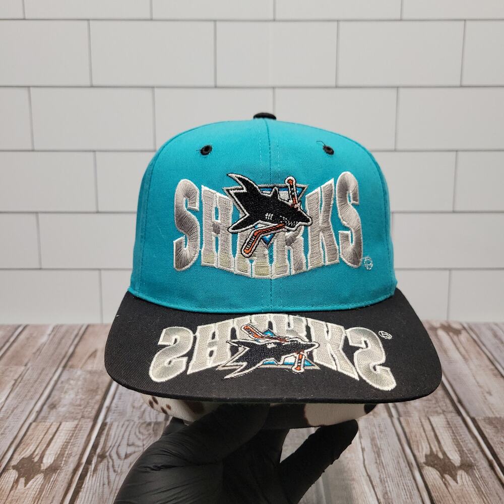 G Cap San Jose Sharks Vintage Mirror Adjustable Snapback Hat